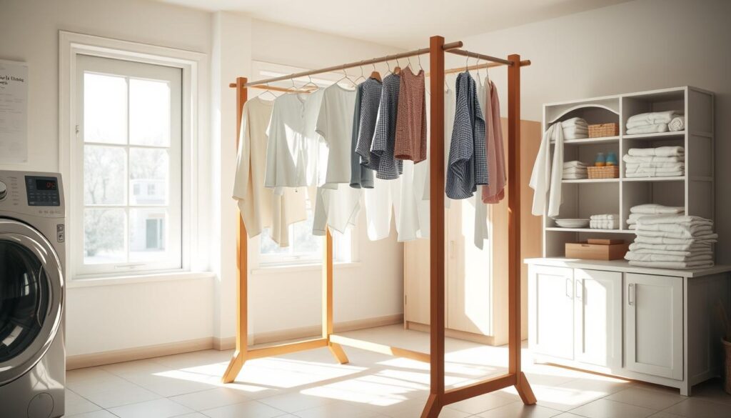 drying rack setup