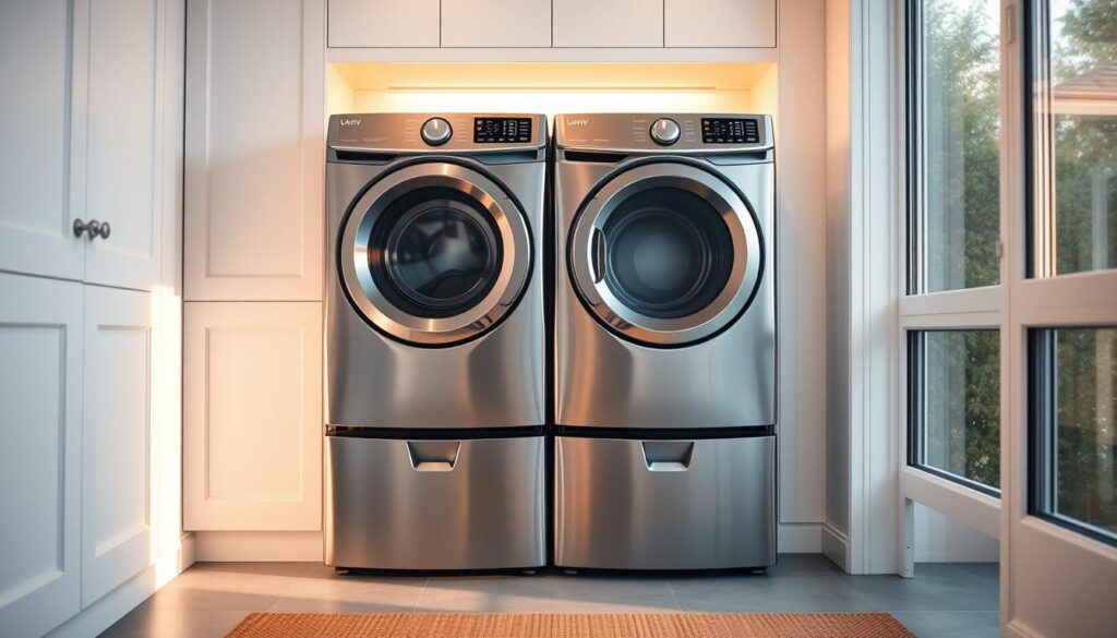 energy efficient washer dryer setup