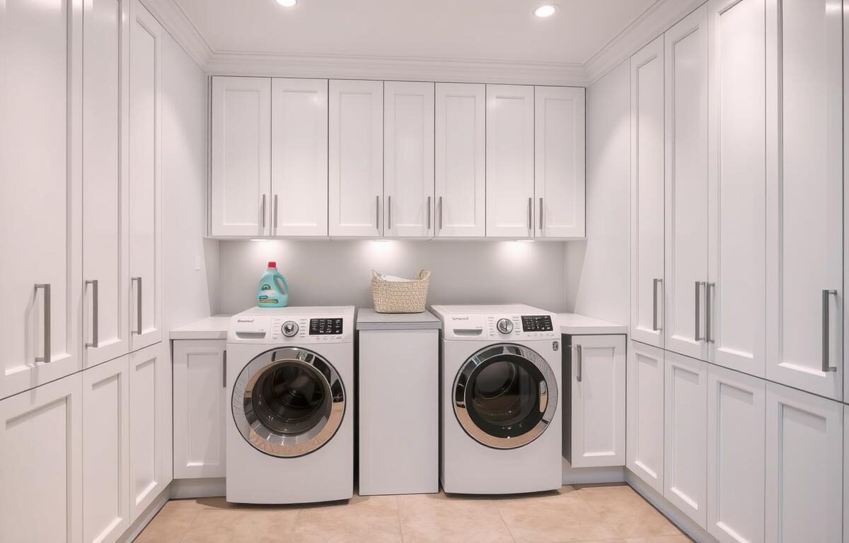 Organize Your Laundry with Laundry Room Cabinets