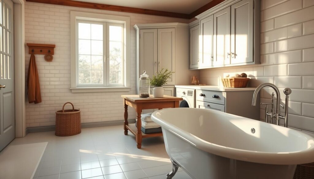 modern vintage laundry room designs