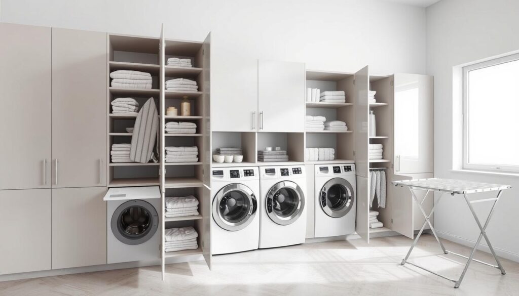multi-functional laundry storage